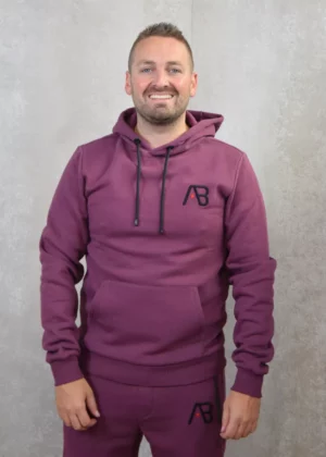 AB Lifestyle essential hoodie eggplant