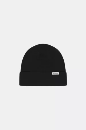 Quotrell ribbed beanie black