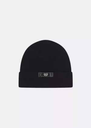 Quotrell ribbed beanie couture black