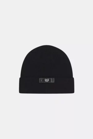 Quotrell ribbed beanie couture black