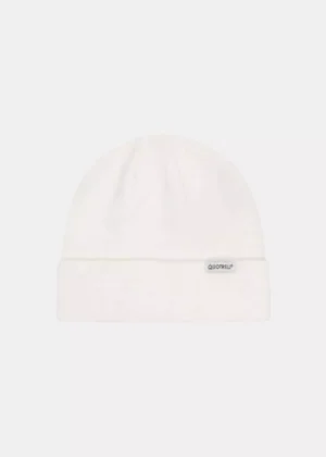 Quotrell ribbed beanie off white