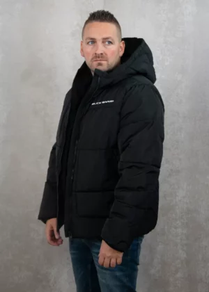 Black Bananas block puffer jacket black