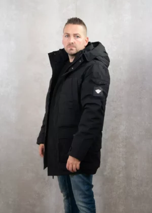 Black Bananas commander parka jacket black