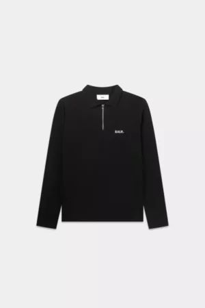 Balr regular fit longsleeve polo jet black 102