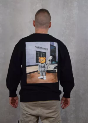 Baron Filou cxvii oversized sweater poster black