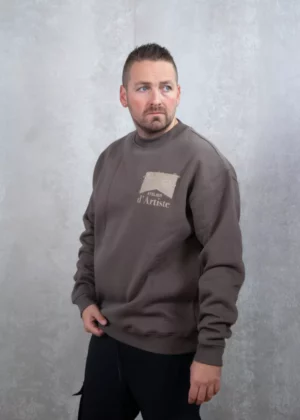 Croyez atelier flower sweater brown