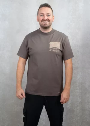 Croyez atelier flower t-shirt brown