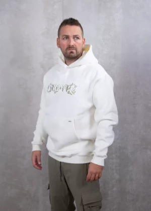 Croyez chrome flower hoodie off-white