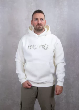 Croyez chrome flower hoodie off-white