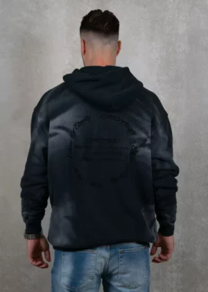 Croyez cloud washing hoodie vintage black