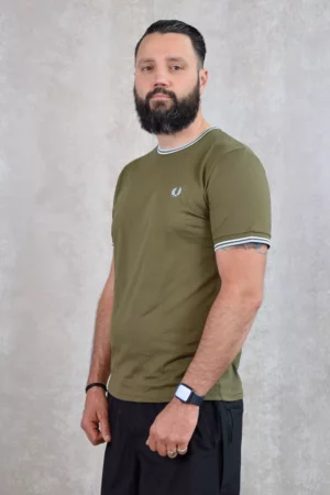 Fred Perry m1588 v25 ungre/snwh/lgice