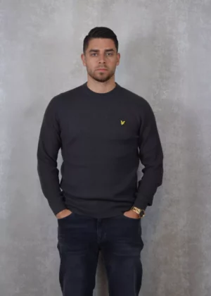 Lyle & Scott kn1907v w635 gunmetal