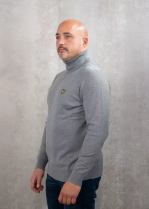 Lyle & Scott kn2103v t28 mid grey marl