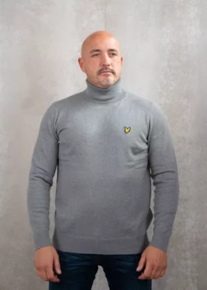 Lyle & Scott kn2103v t28 mid grey marl