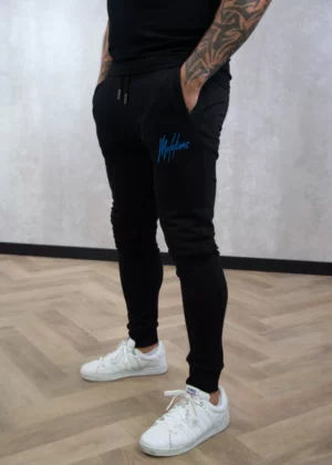 Malelions basic sweatpants 778 black/cobalt