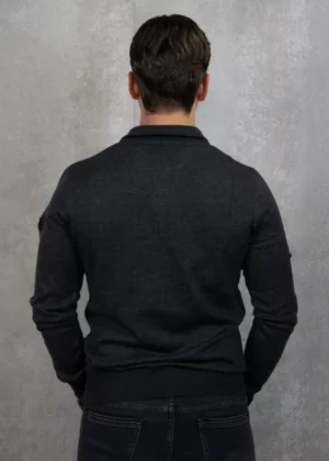 Malelions knitted quarter zip 201 antra