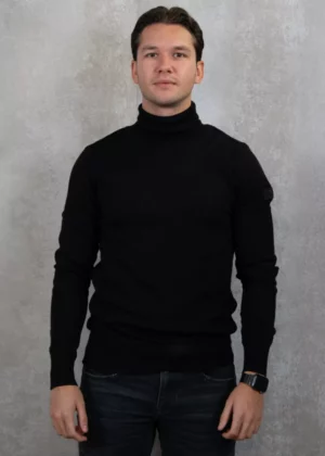 Malelions knitted turtleneck 900 black