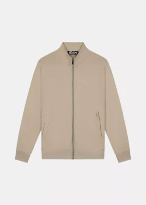 Malelions logo zip vest 336 taupe
