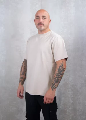 Malelions relaxed logo t-shirt 336 taupe