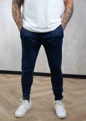 Malelions slim logo trackpants 303 navy