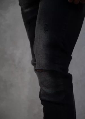 Malelions slim regular clean wash denim black