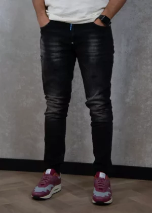 Malelions slim regular clean wash denim black