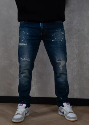 Malelions slim regular destroyed jeans 300 blue