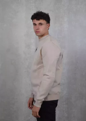 Malelions striped signature sweater FW24 120 beige