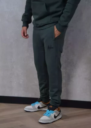 Malelions striped signature sweatpant 036 dark green