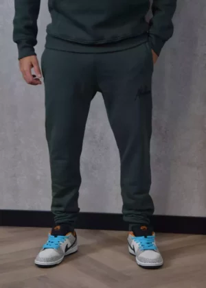 Malelions striped signature sweatpant 036 dark green