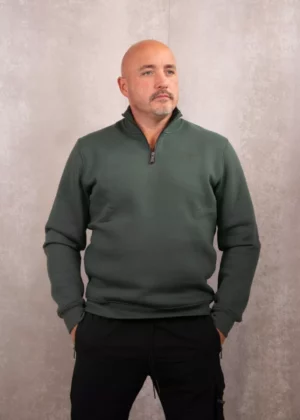 Malelions turtle half zip sweater dark green