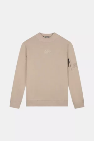 Malelions turtle patch sweater 120 beige