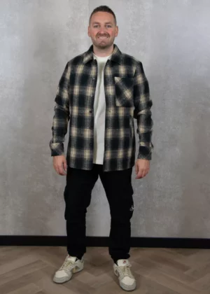OFF THE PITCH checkmate overshirt 200 reed yellow
