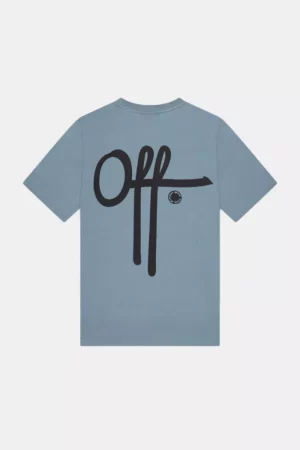 OFF THE PITCH fullstop slim fit tee 610 silver blue