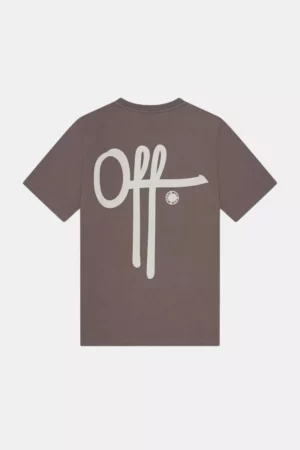 OFF THE PITCH fullstop slim fit tee 858 mud olive