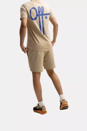 OFF THE PITCH fullstop slim fit tee ss24 103/sand/blue