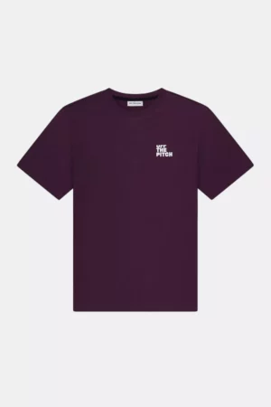 OFF THE PITCH globe regular tee 304 dark wine