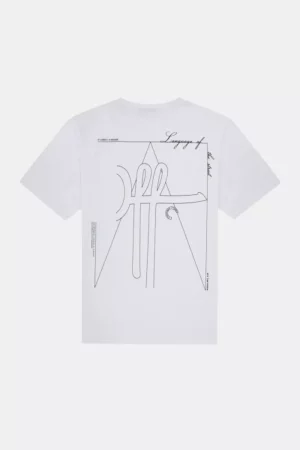 OFF THE PITCH outline regular tee 100 white
