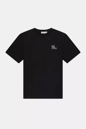 OFF THE PITCH outline regular tee 998 black