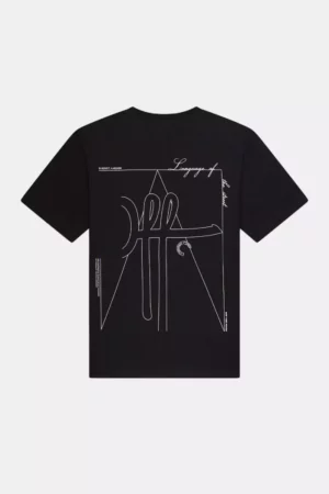 OFF THE PITCH outline regular tee 998 black