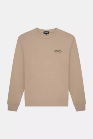 Quotrell atelier milano crewneck taupe/black