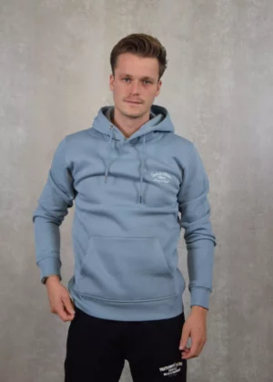 Quotrell atelier milano hoodie muted blue/white