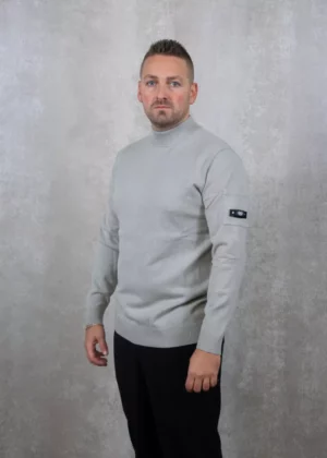 Quotrell cannes knitted sweater grey melee