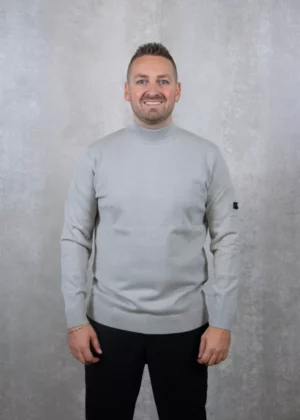 Quotrell cannes knitted sweater grey melee
