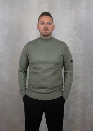 Quotrell cannes knitted sweater olive