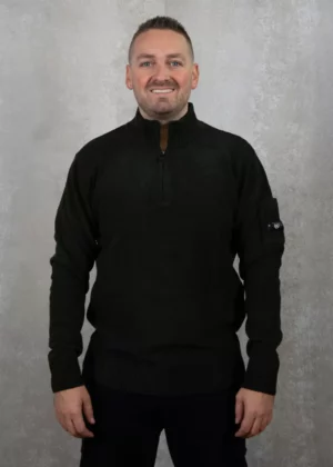 Quotrell combat knitted halfzip army
