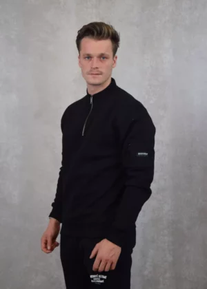 Quotrell defender halfzip black/white