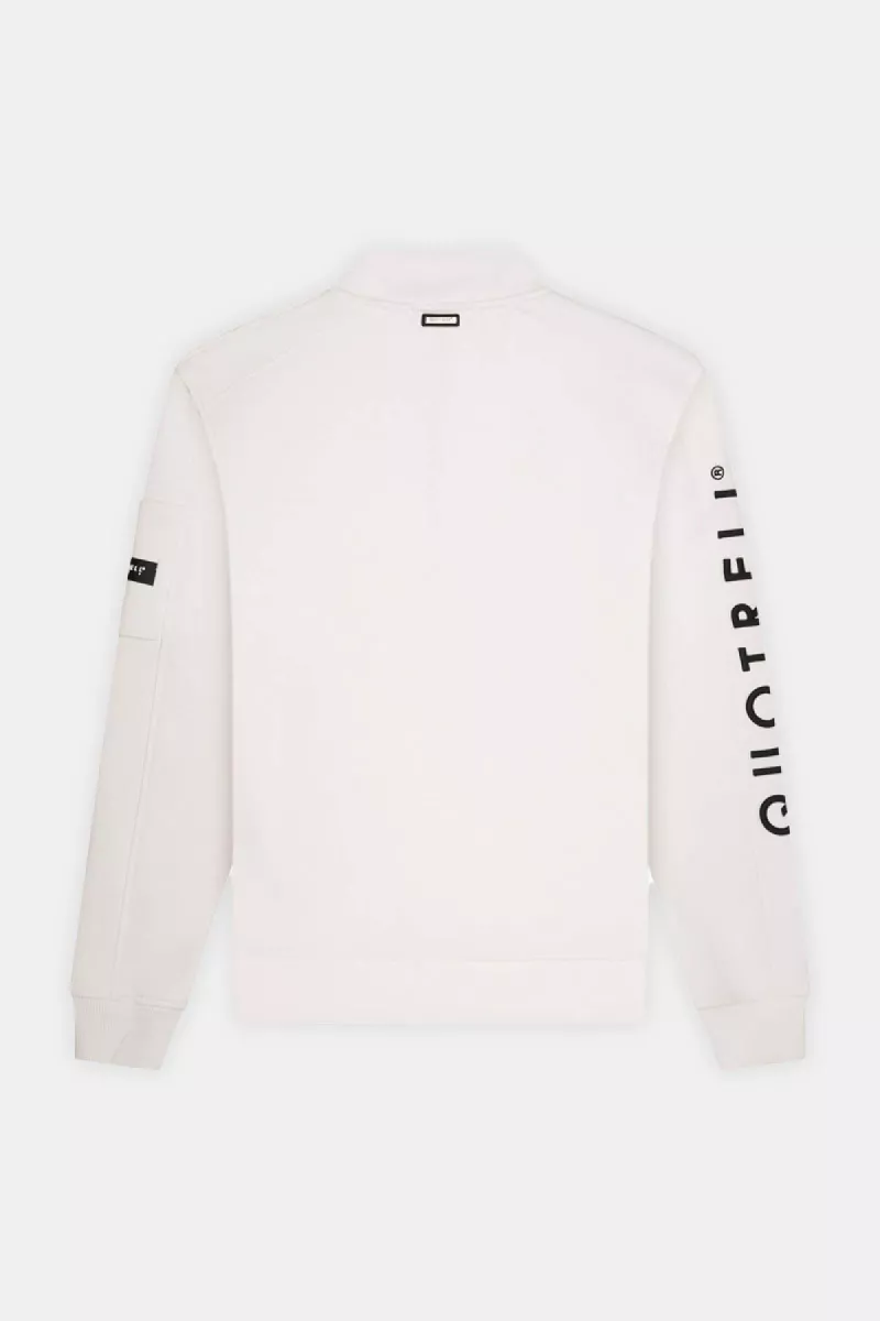 Quotrell defender halfzip off white/black