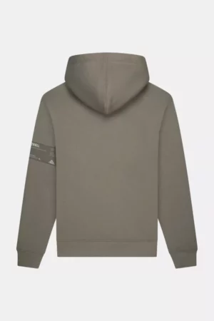 Quotrell omega hoodie faded olive/white