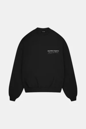 Quotrell studios crewneck black/white